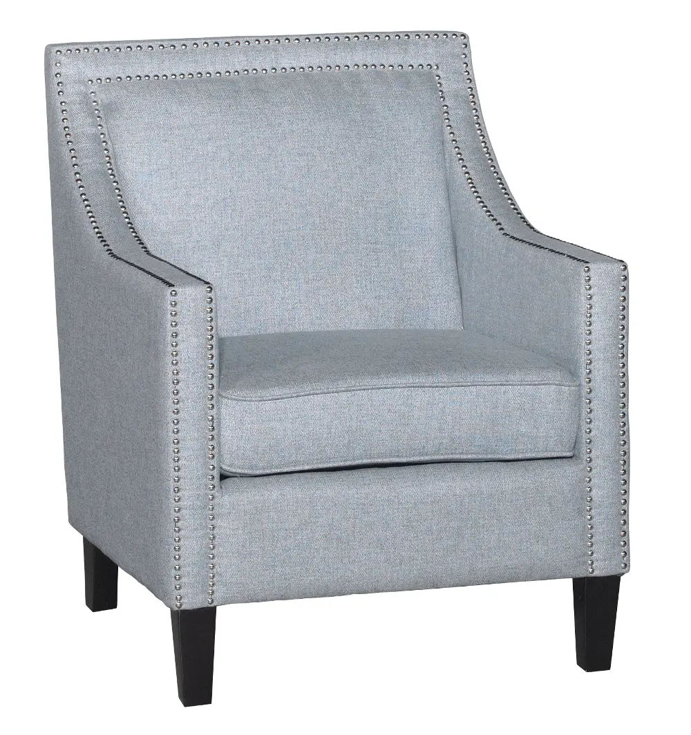 Bluebell Light Blue Accent Chair - Brooks -1