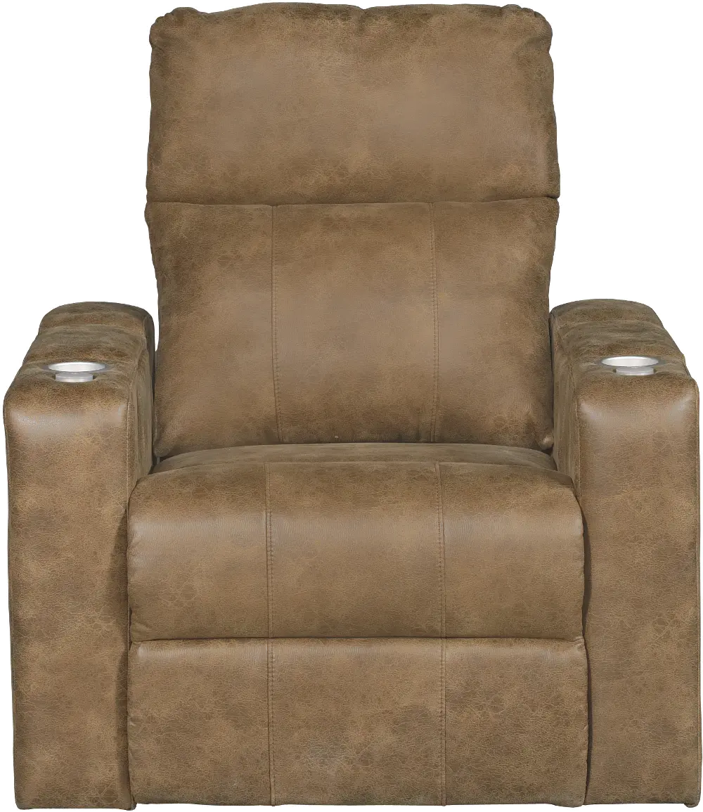 Saddle Brown Home Theater Power Recliner - Headliner-1