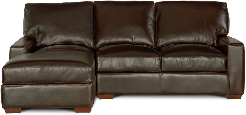 Contemporary Brown Leather Sofa Chaise, Sofa Chaise Leather
