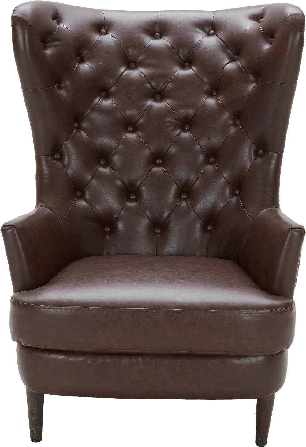 Brown Wingback Chair - Nicole-1