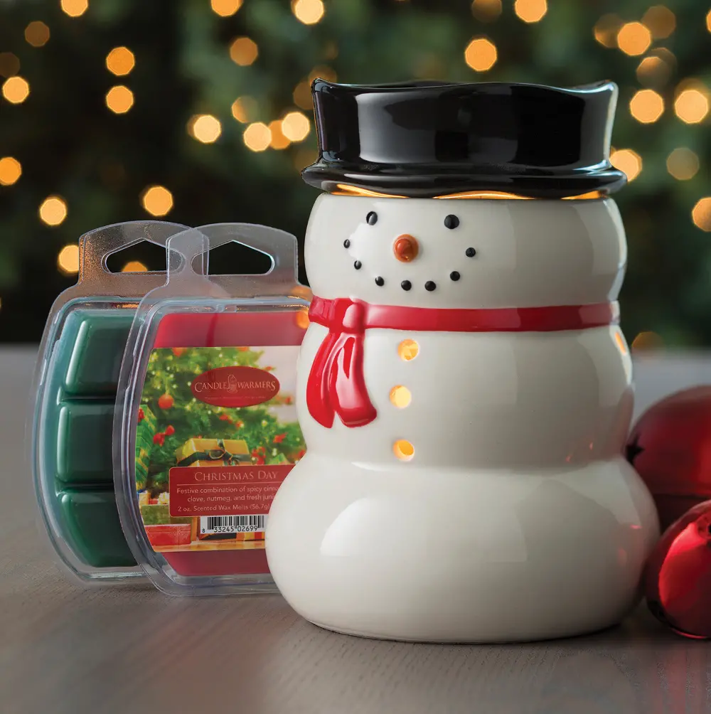 Snowman Illumination Fragrance Warmer Holiday Gift Set-1