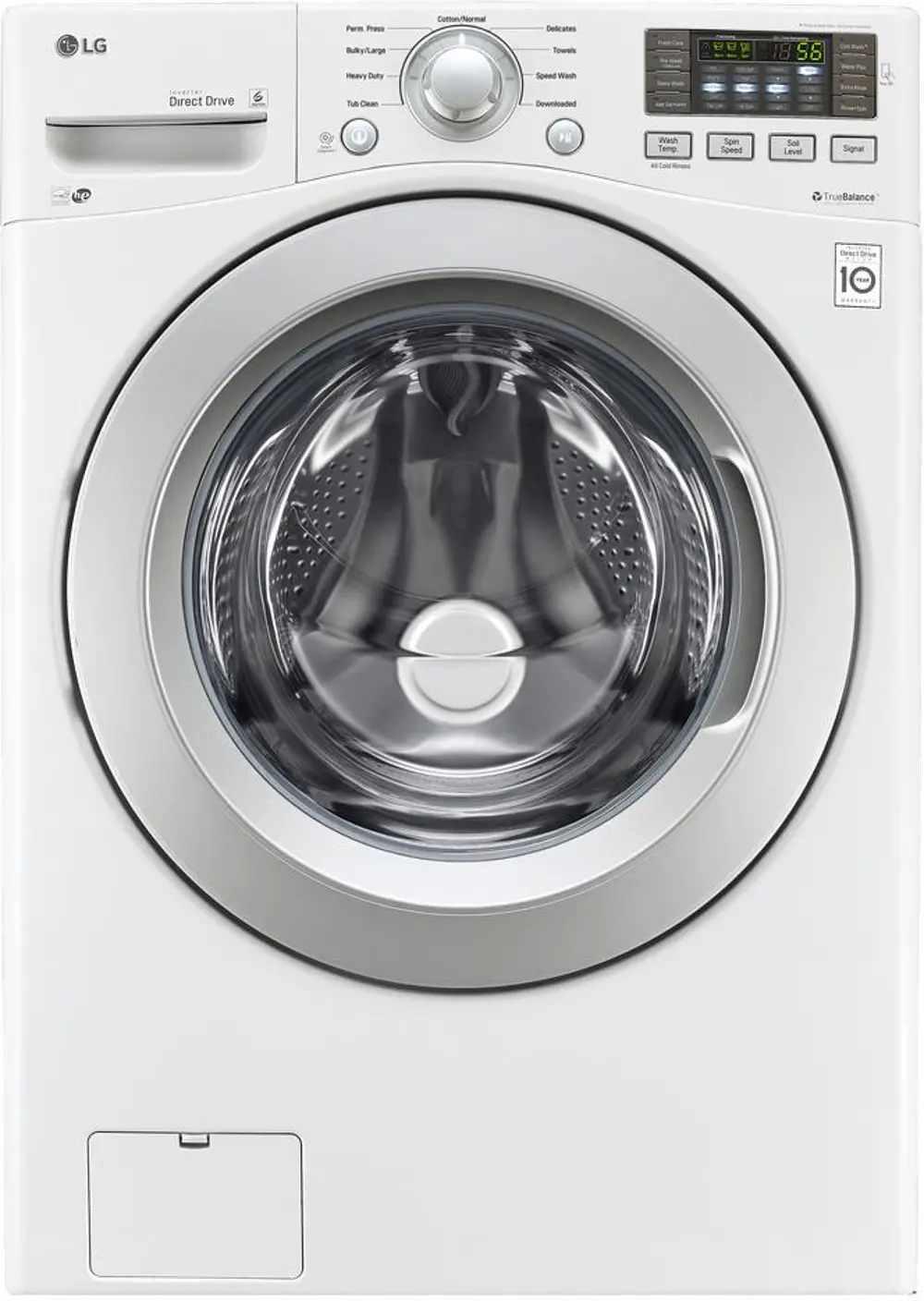 WM3270CW LG Front Load Washer - 4.5 cu. ft. White-1