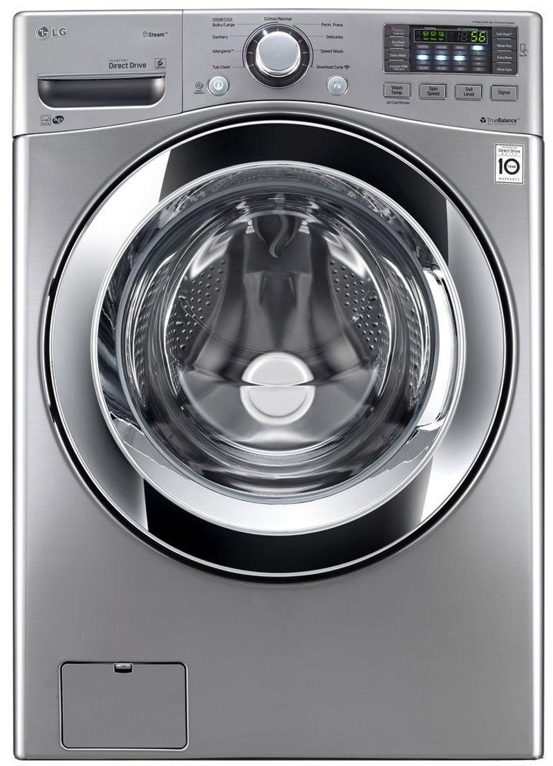 Lg Front Load Washer With Steam Technology 4 5 Cu Ft Graphite Lg Front Load Washer With Steam Technology 4 5 Cu Ft Graphite Steel Rc Willey Furniture
