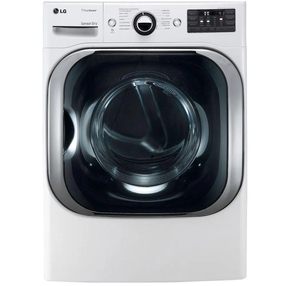 DLEX8100W LG Electric Dryer with TrueSteam - 9.0 cu. ft. White-1