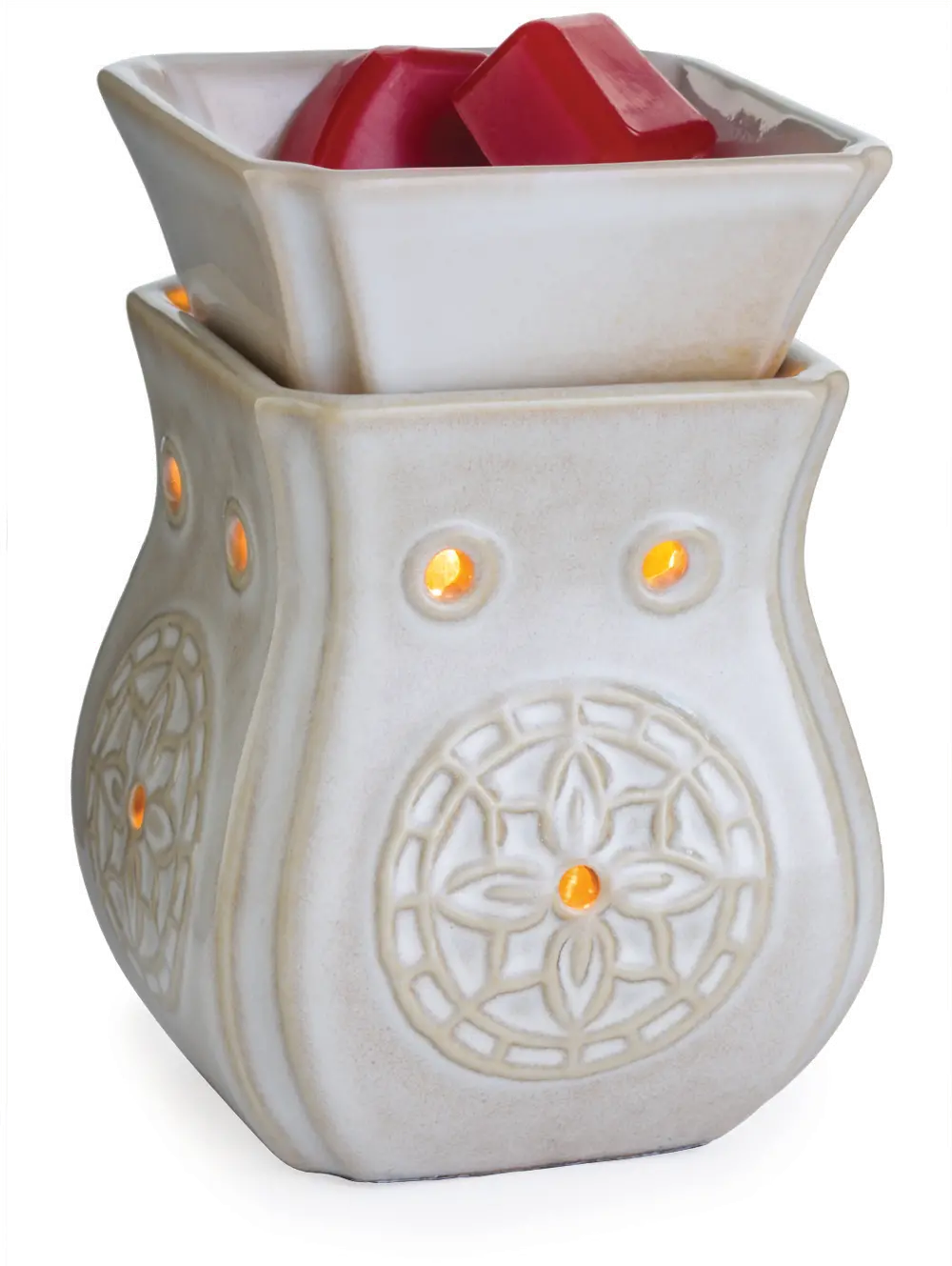Ivory Insignia Mid-Size Illumination Fragrance Warmer - Candle Warmers-1