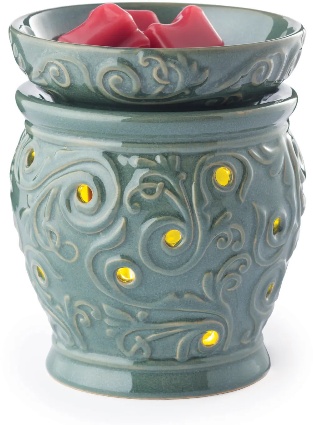 Teal 2-In-1 Flickering Fragrance Candle Warmer - Candle Warmers-1