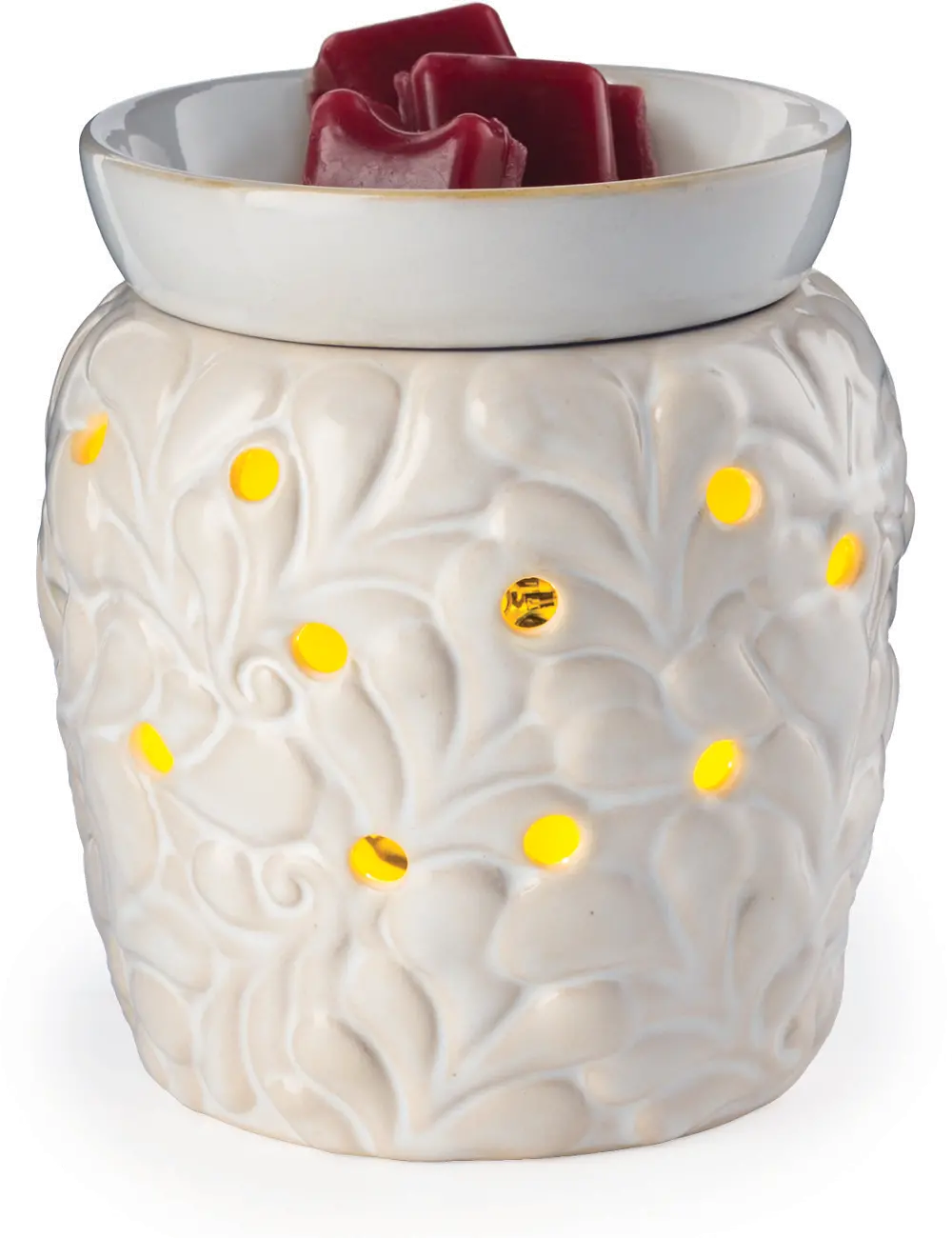 Ivory 2-In-1 Flickering Fragrance Candle Warmer - Candle Warmers-1