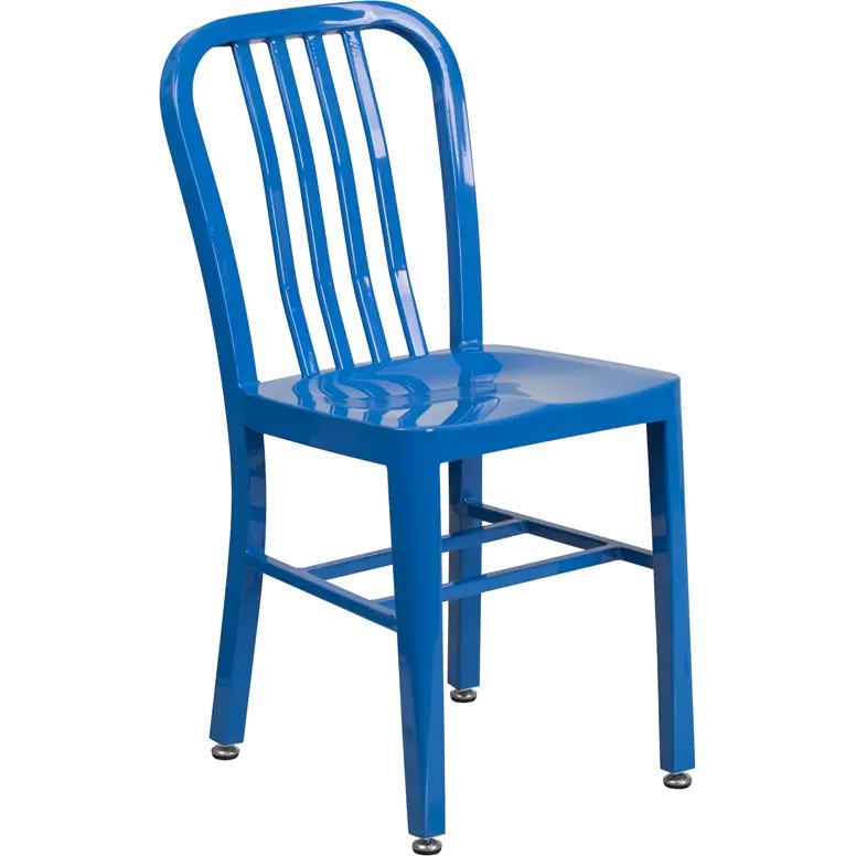 Blue Metal Indoor-Outdoor Chair-1
