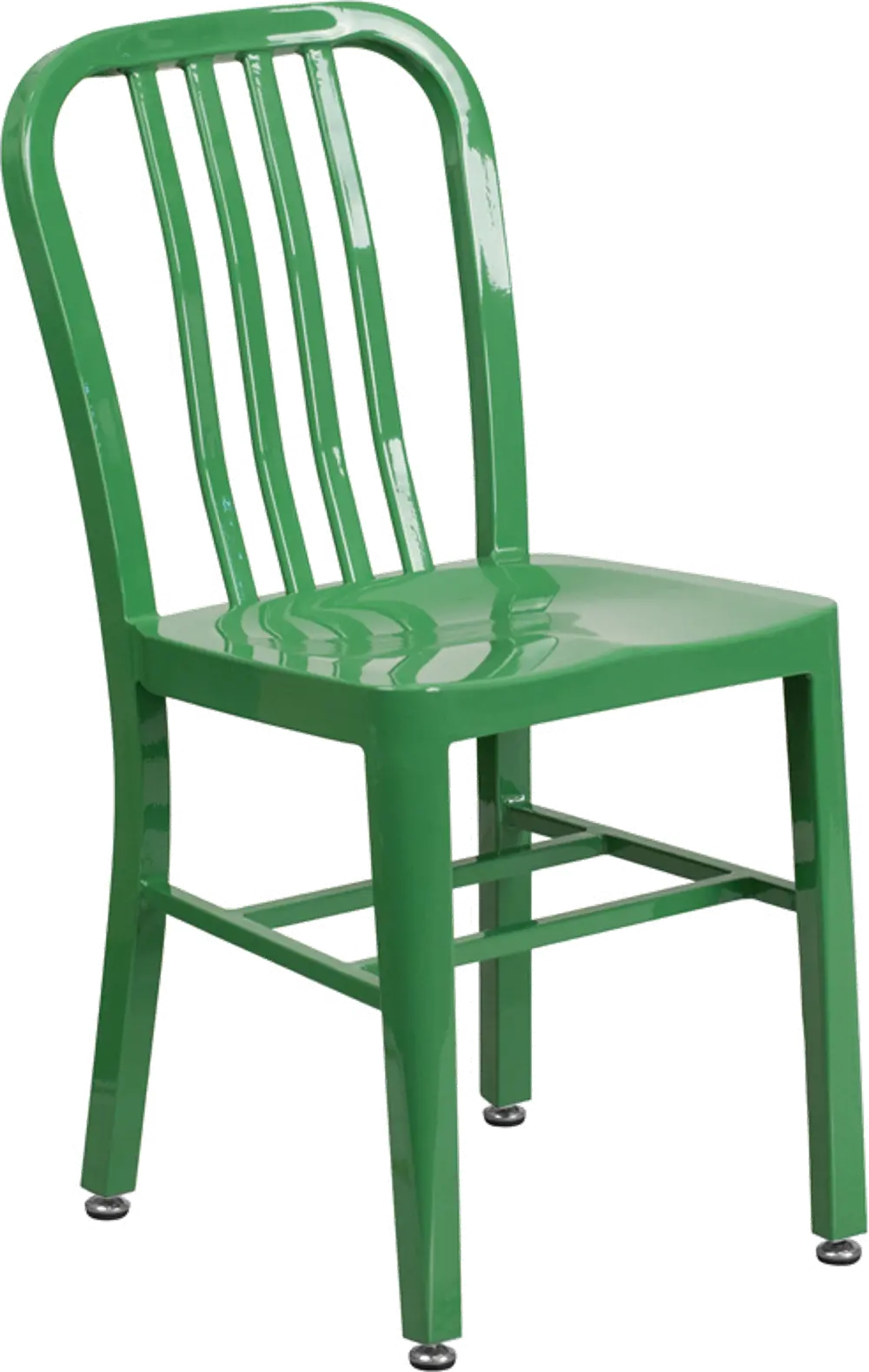 Green Metal Indoor/Outdoor Dining Chair - Graphic-1
