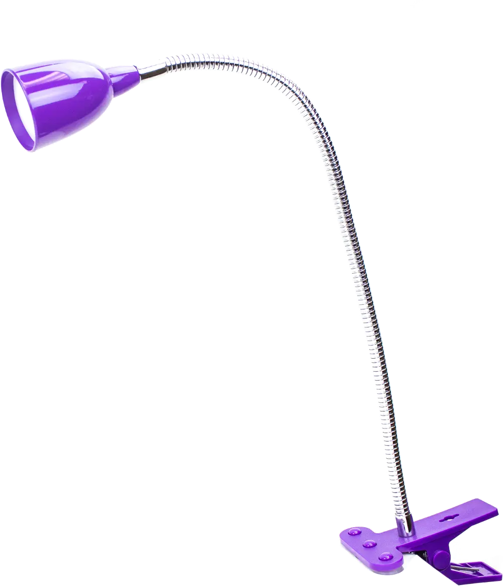 Purple Clamp Desk Lamp-1