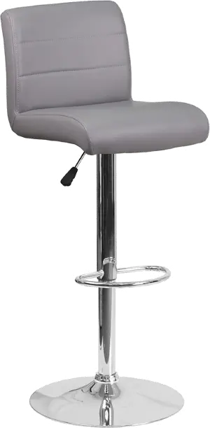 BK2 PVC, Ale Barstool, Black/Chrome Set of outlets 2