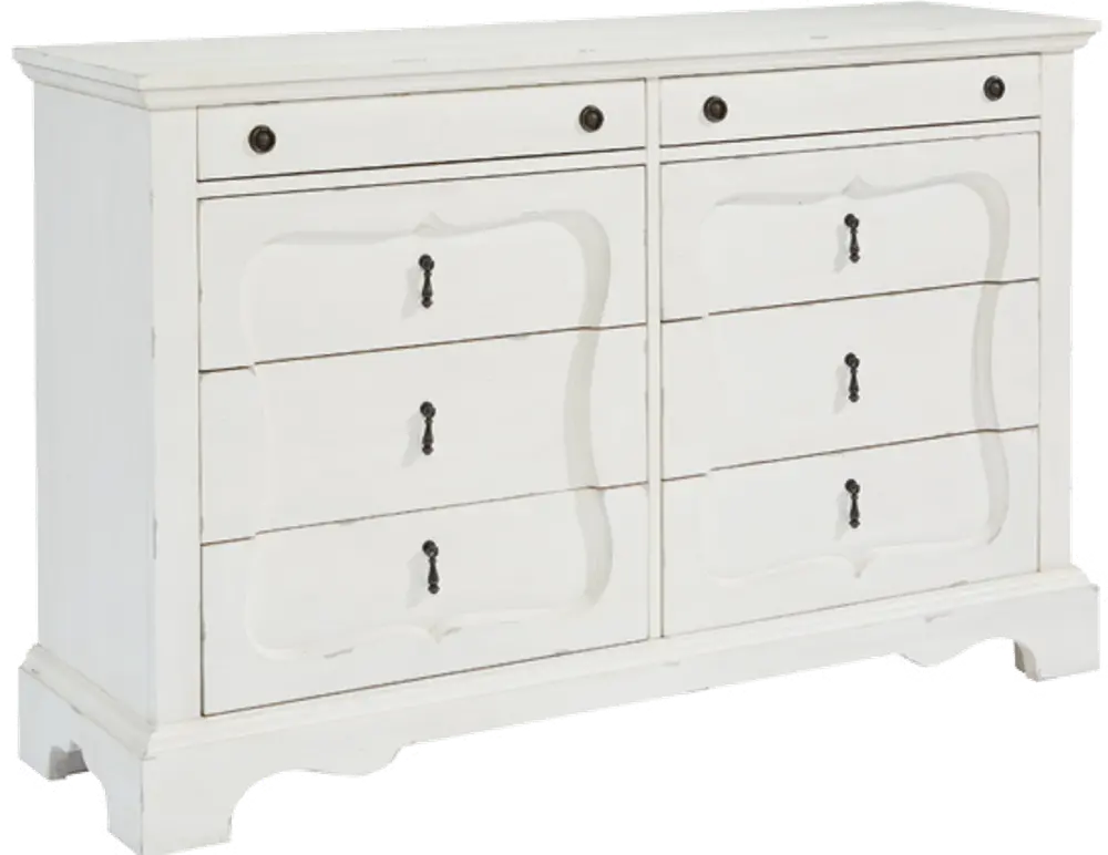 Magnolia Home Furniture French Inspired White Silhouette Dresser-1