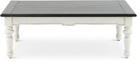 European Cottage Charcoal Gray White Coffee Table Rc Willey