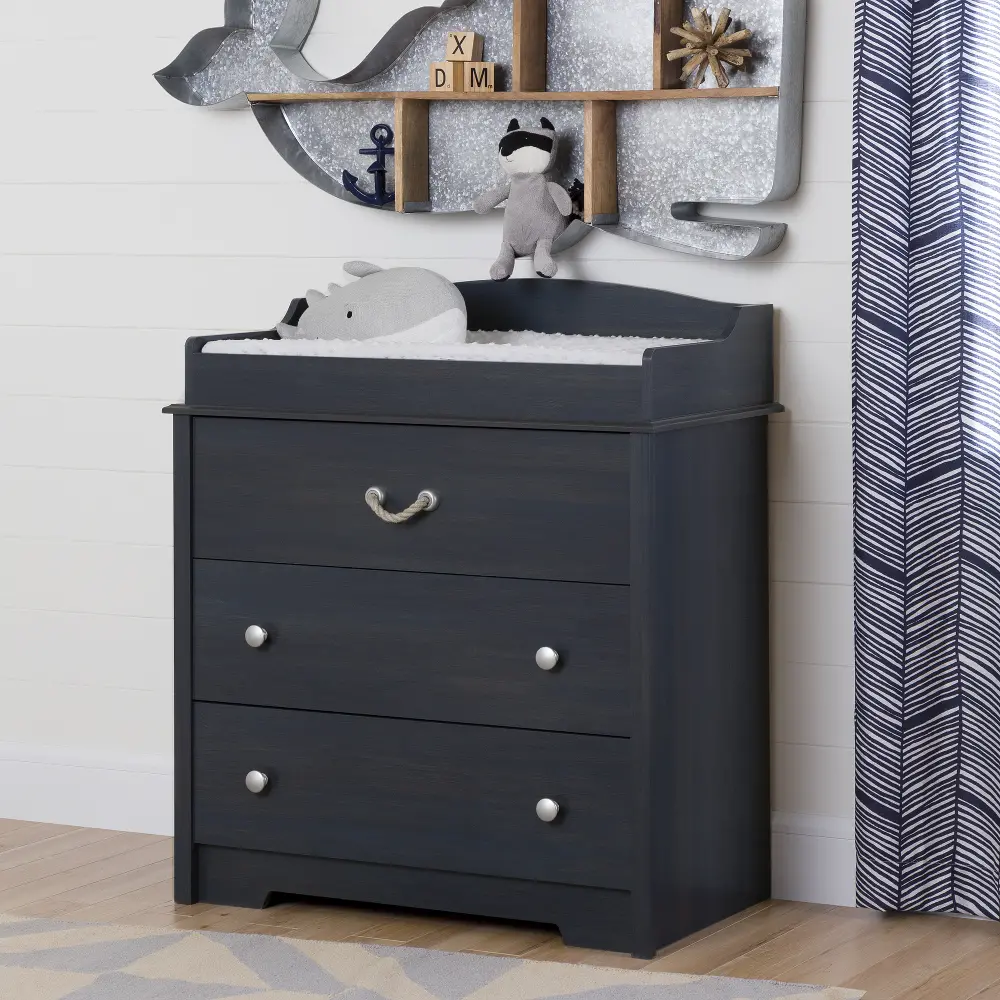 10420 Aviron Blue Changing Table-1