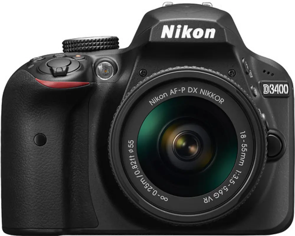 D3400,BLK,18-55 Nikon Black D3400 with 18-55MM Lens-1