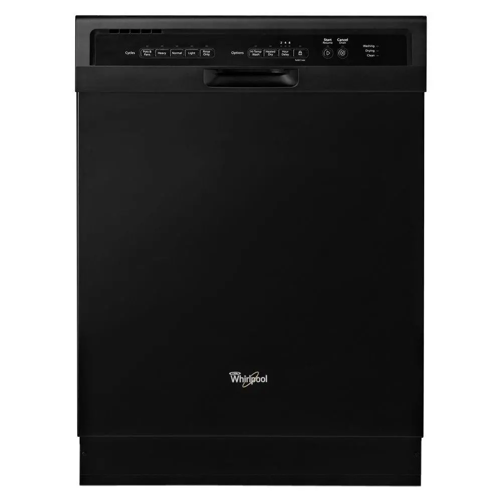 WDF550SAFB Whirlpool Dishwasher - Black-1