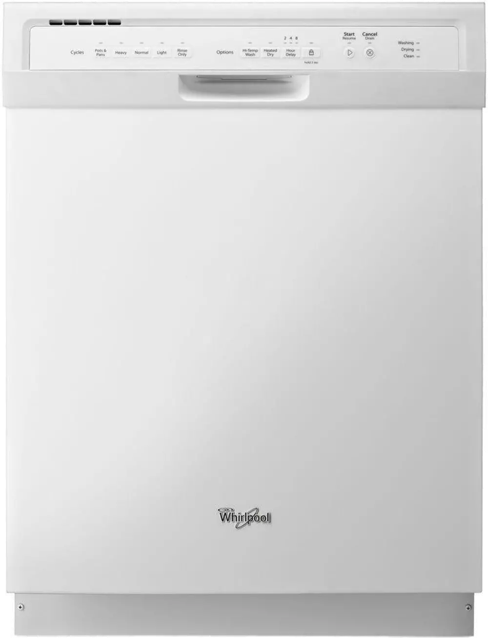 WDF550SAFW Whirlpool Dishwasher - Black-1