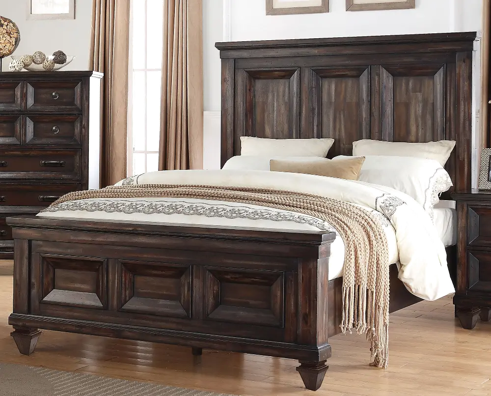 Sevilla Brown Queen Bed-1
