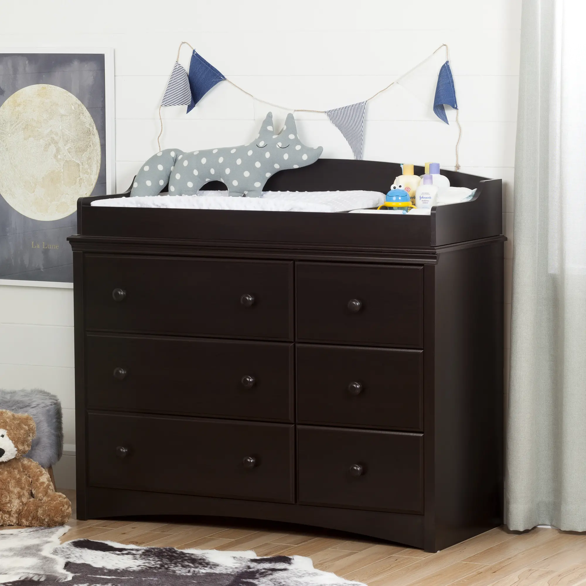 Angel Espresso Dresser & Changing Table - South Shore