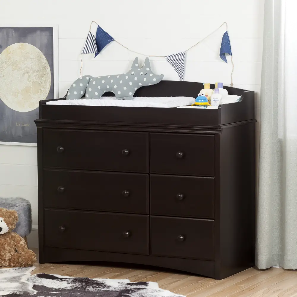 10209 Angel Espresso Dresser & Changing Table - South Shore-1