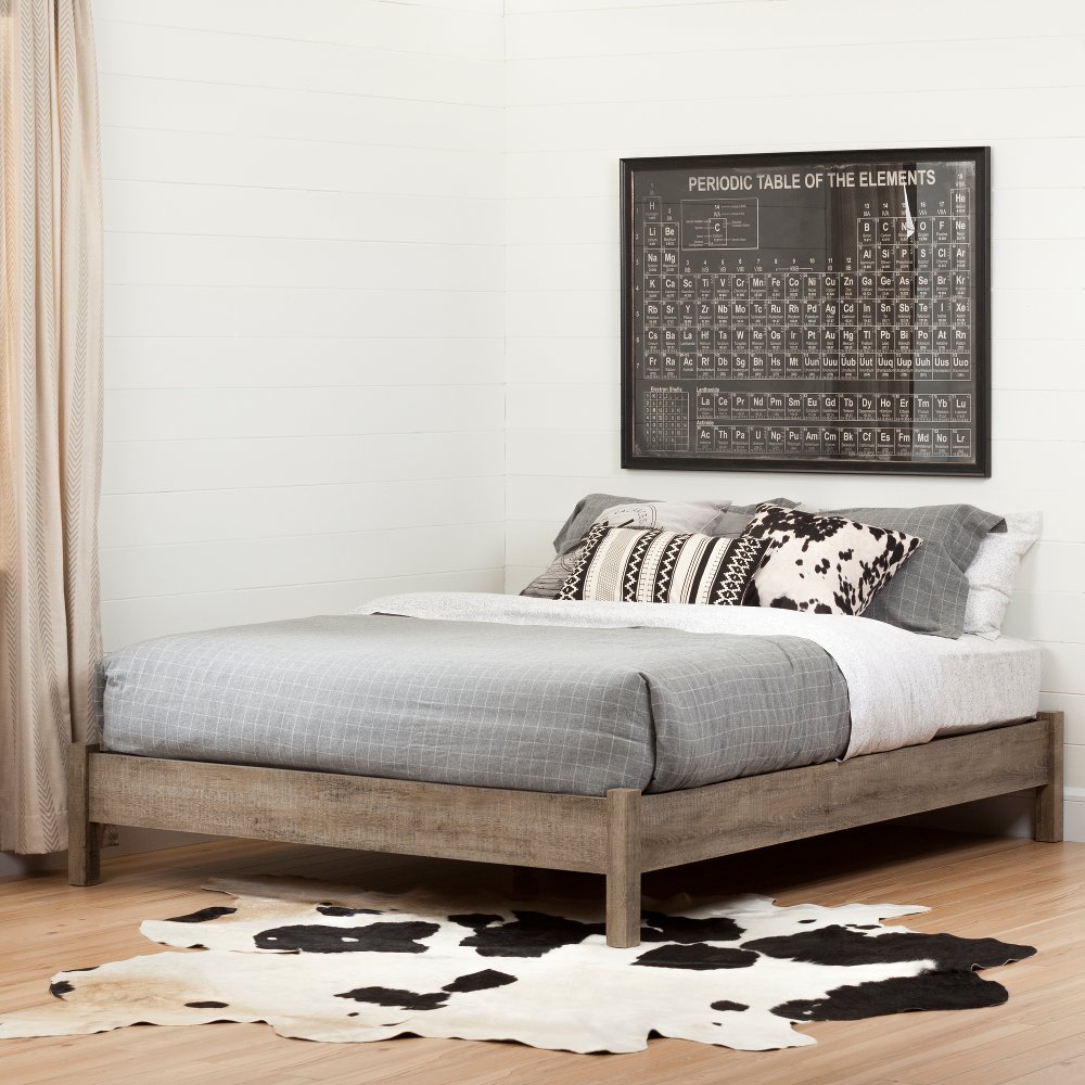 Weathered Oak Fullqueen Platform Bed Munich . Buy A New Platform Bed From Rc Willey weathered oak fullqueen platform bed munich . buy a new platform bed from rc willey
