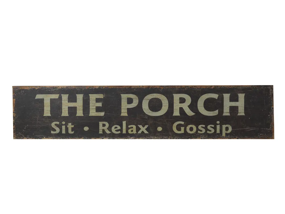 'The Porch' Wooden Wall Plaque-1