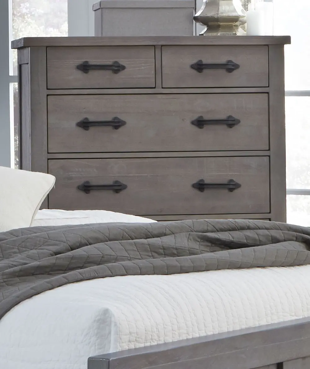 Rustic Contemporary Gray Chest of Drawers - Austin-1