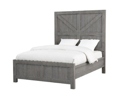 Gray Rustic Contemporary Queen Size Bed Austin Gray Rustic Contemporary Queen Size Bed Austin