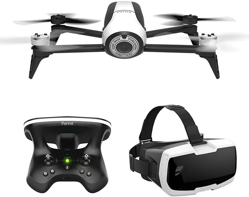 PF726203,BE2&SKC2-WH Parrot White Bebop 2 FPV Drone with Camera-1