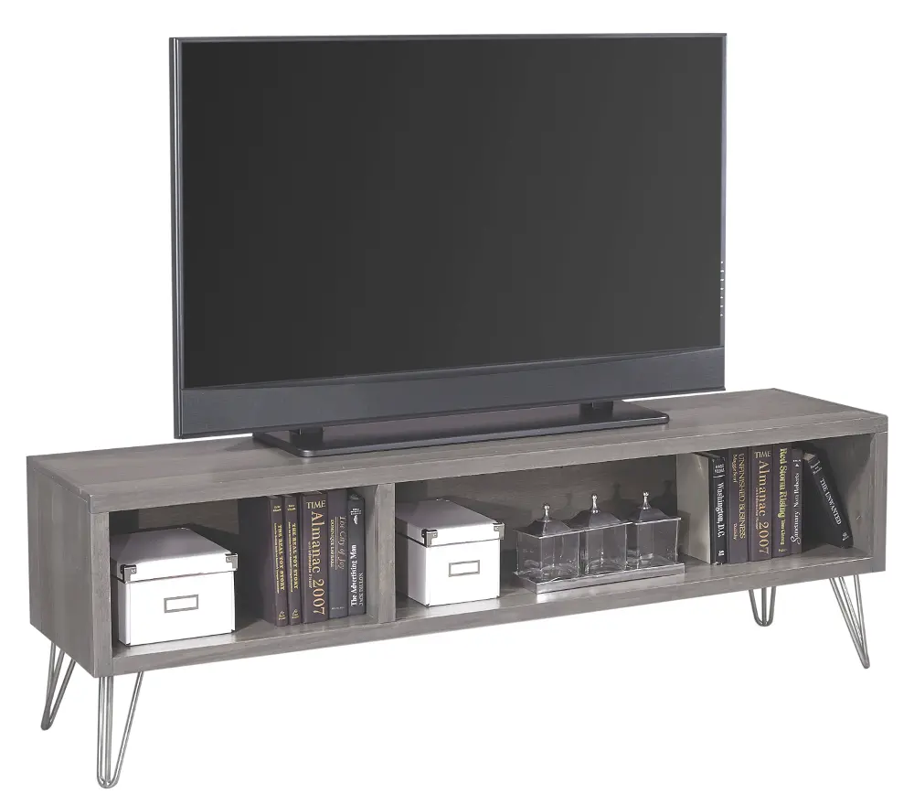 65 Inch Driftwood Brown TV Stand - Studio-1