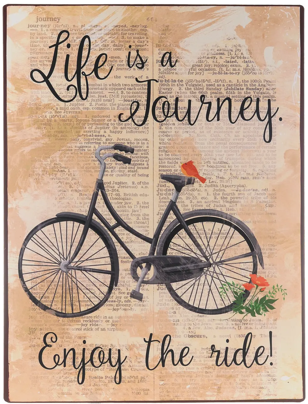 Life is a Journey Iron Wall Plaque-1