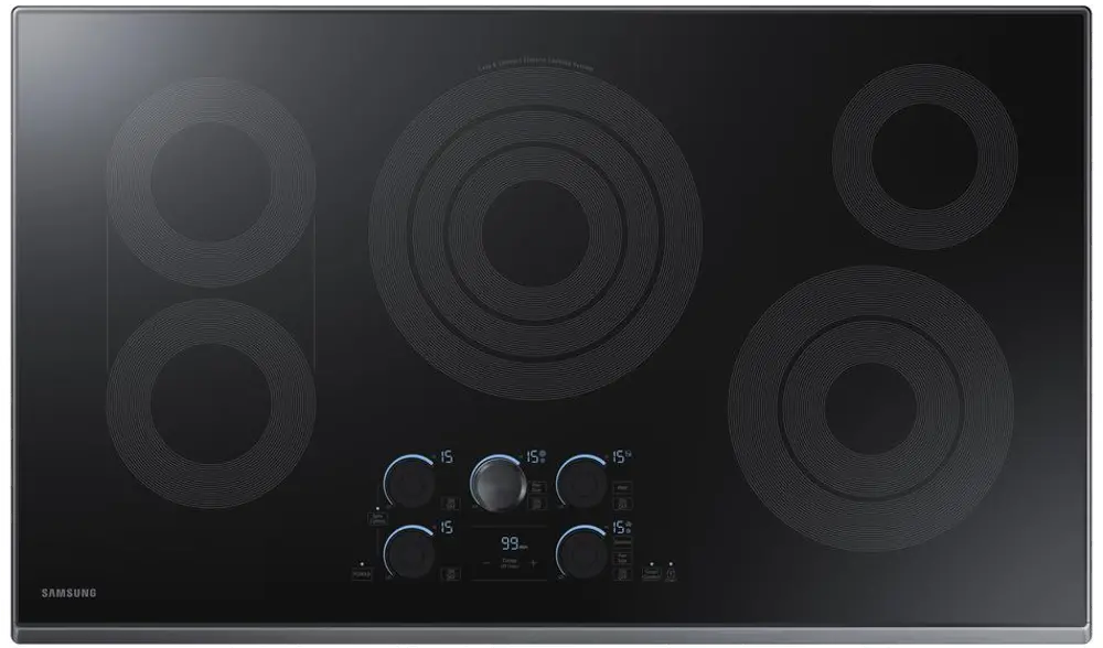 NZ30K7570RG Samsung 30 Inch Smart Smoothtop Electric Cooktop - Matte Black Stainless Steel-1