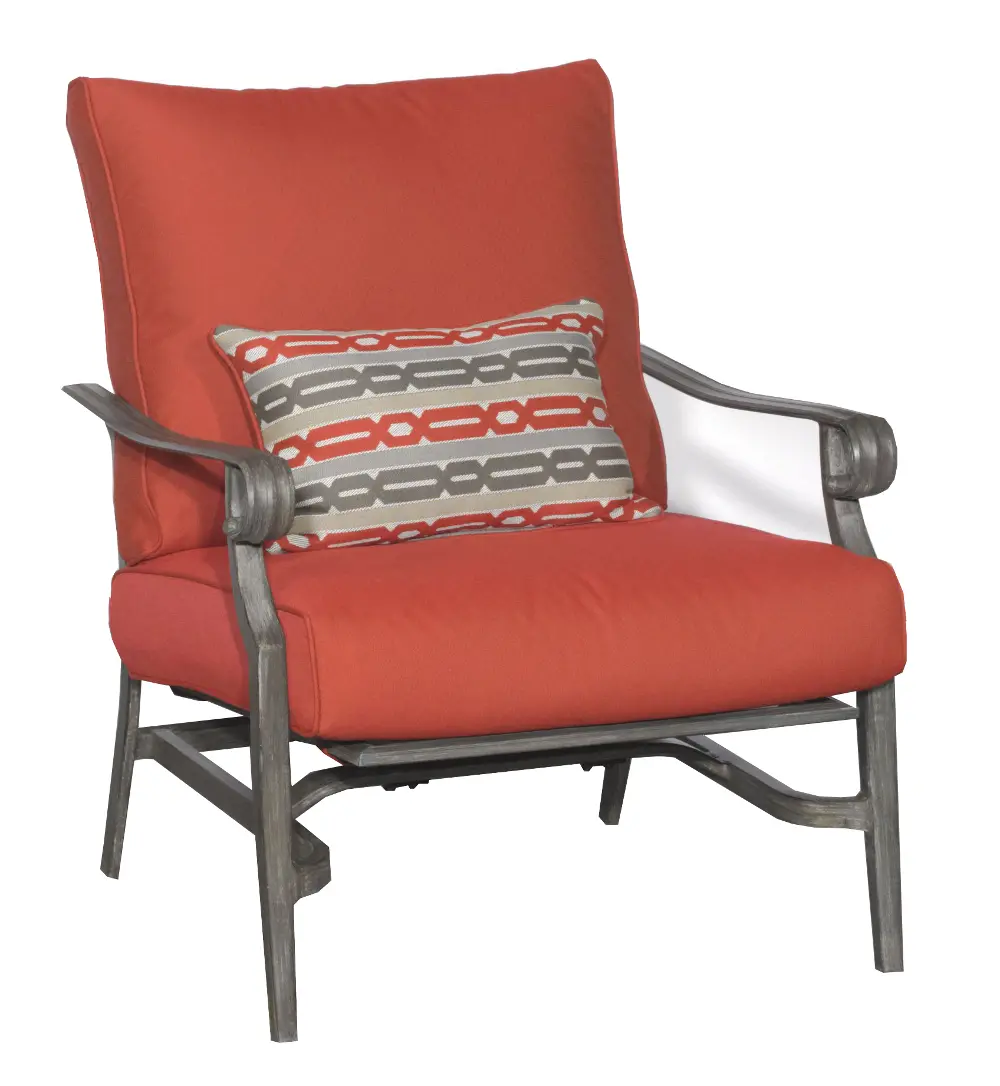 16A3108T/RED/LOUNGE Outdoor Patio Lounge Chair - Bar Harbor-1