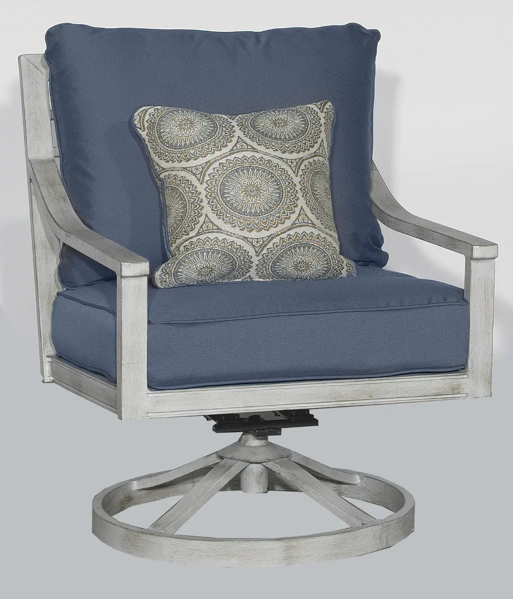 16A2681W/SWVLROCKER Blue Outdoor Patio Swivel Rocker Chair -Acadia-1