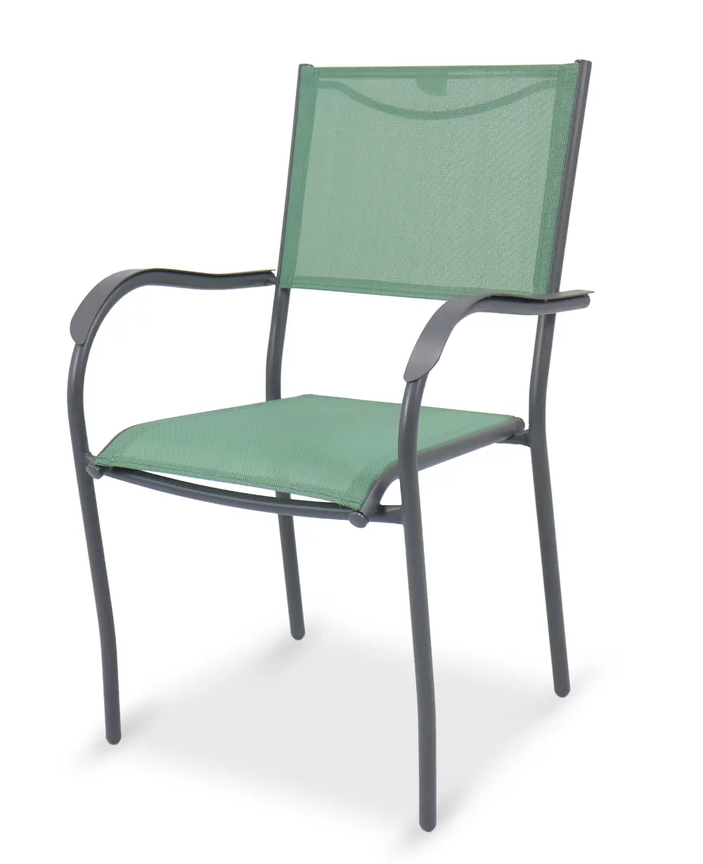 Outdoor Patio Chair in Green - Genevieve-1