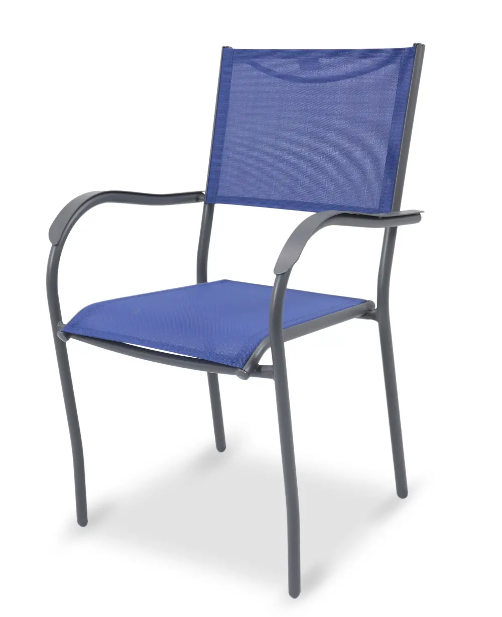 Blue Outdoor Patio Chair - Genevieve-1