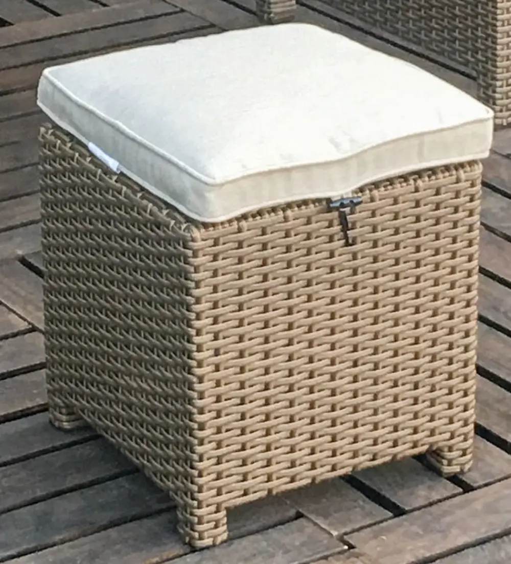 Arcadia Collection Outdoor Patio Cube Ottoman-1