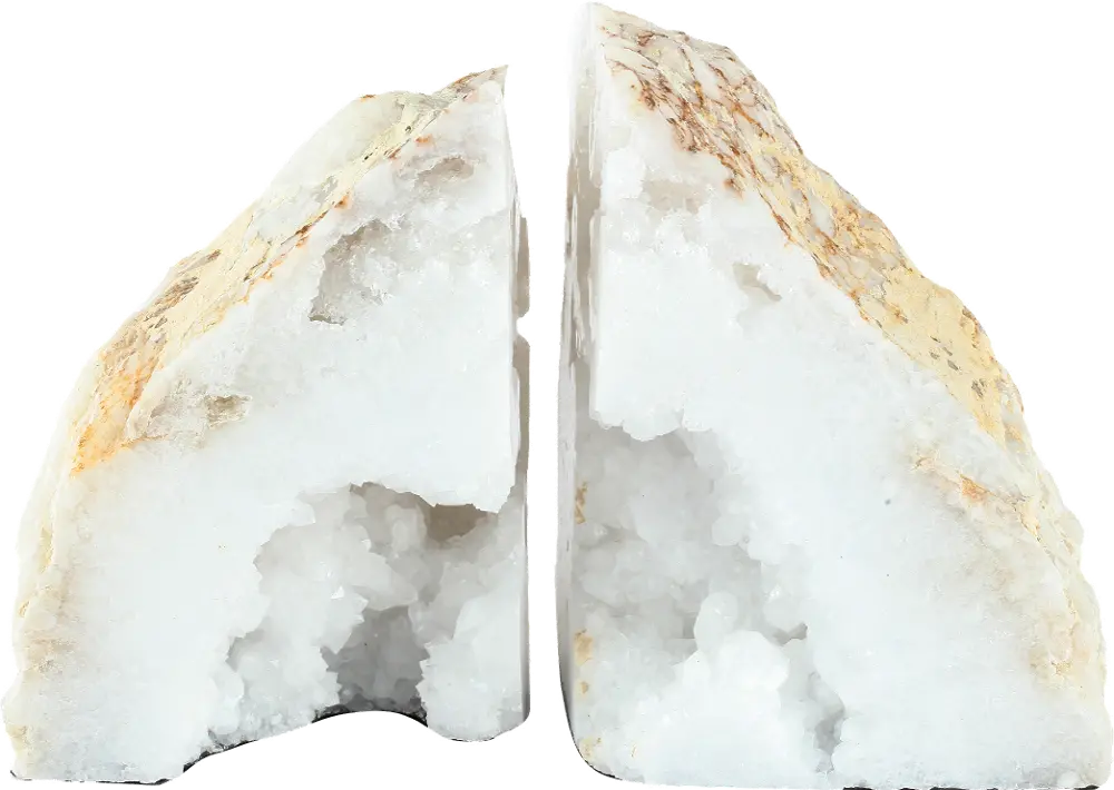 Natural Geode Bookend Pair-1
