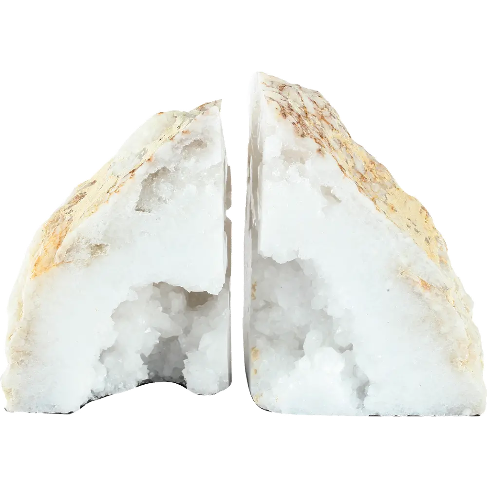 Natural Geode Bookend Pair-1