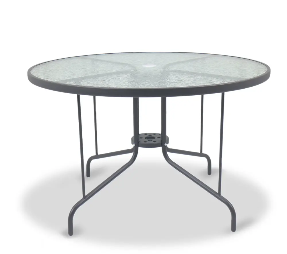 45 Inch Round Outdoor Patio Table - Genevieve-1