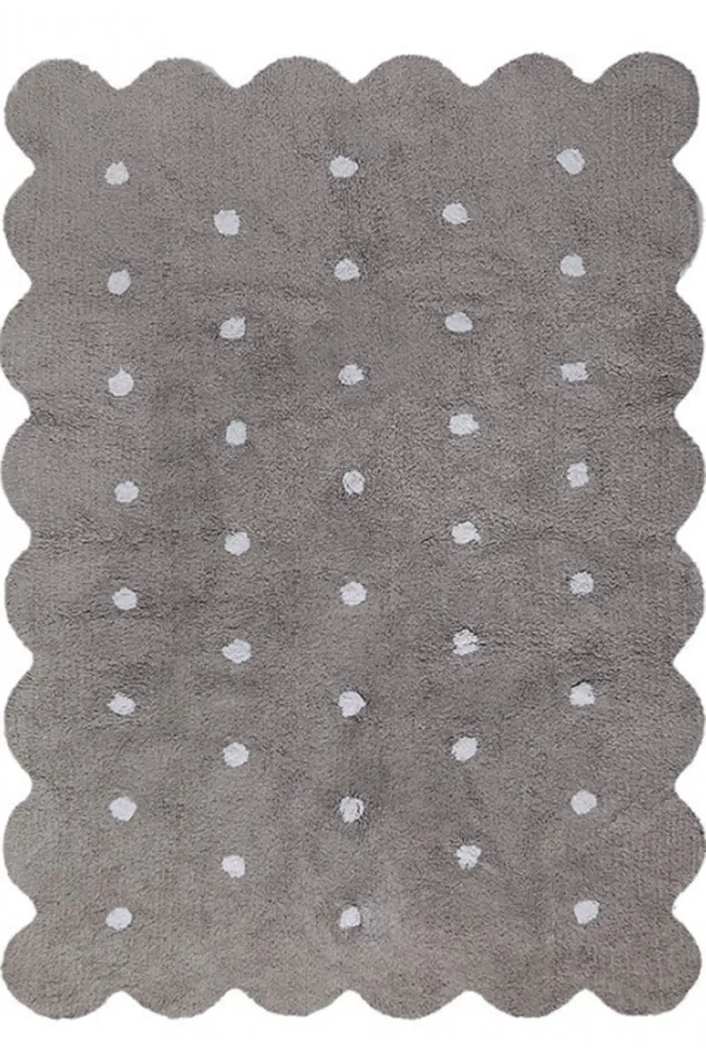 C-77775 4 x 5 Small Biscuit Gray Washable Rug-1