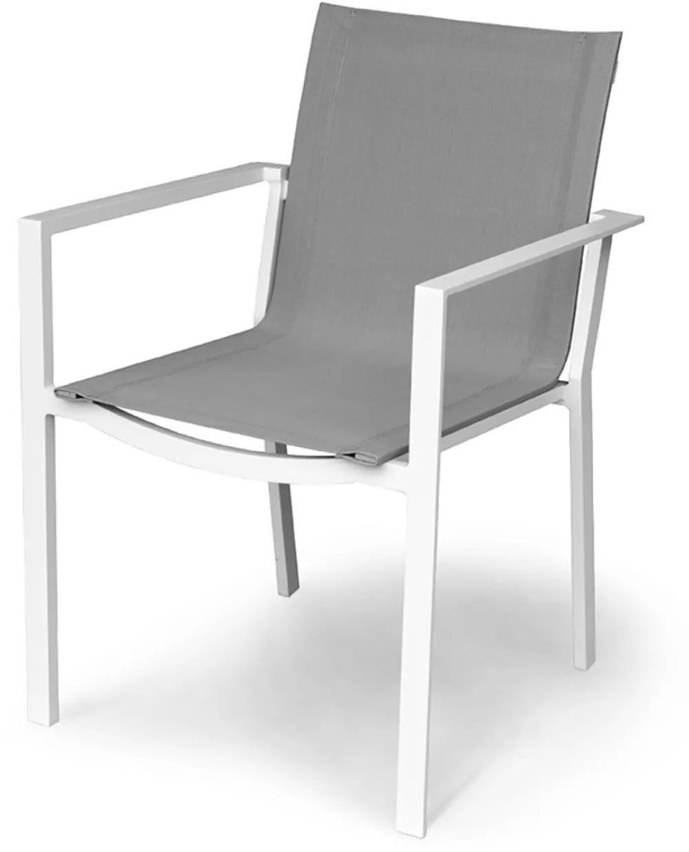 Outdoor Patio Sling Chair Gray - Kedo-1