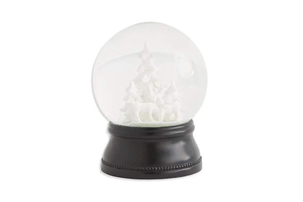 Assorted Christmas Tree Water Globe with Brown Base-1