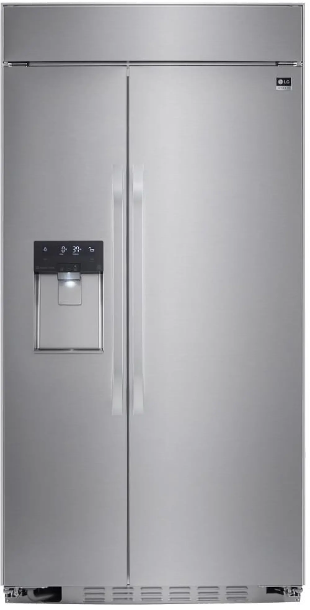 LSSB2692ST LG Studio Built In Side by Side Smart Refrigerator - 25.6 cu. ft., 42 Inch Stainless Steel-1