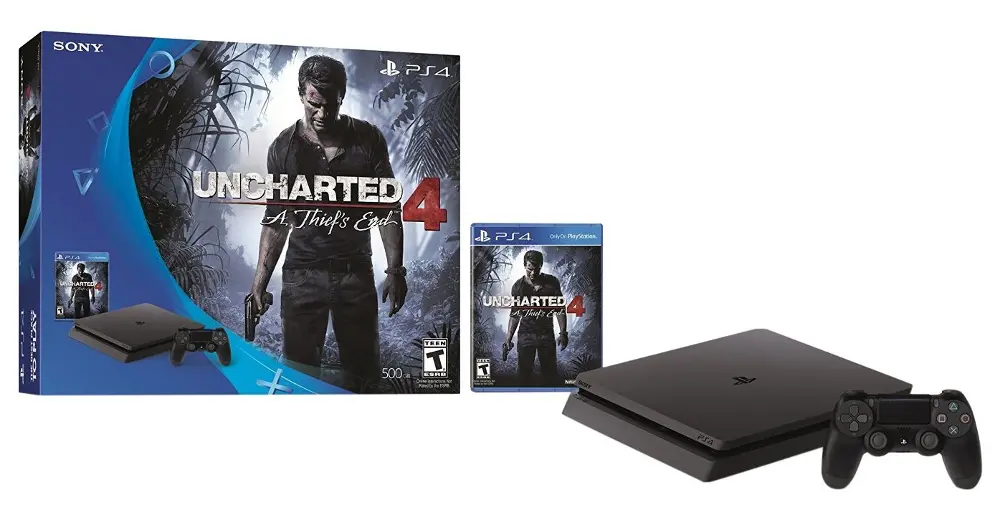 PS4 SCE 301504 PlayStation 4 - Uncharted 4 500GB Bundle-1