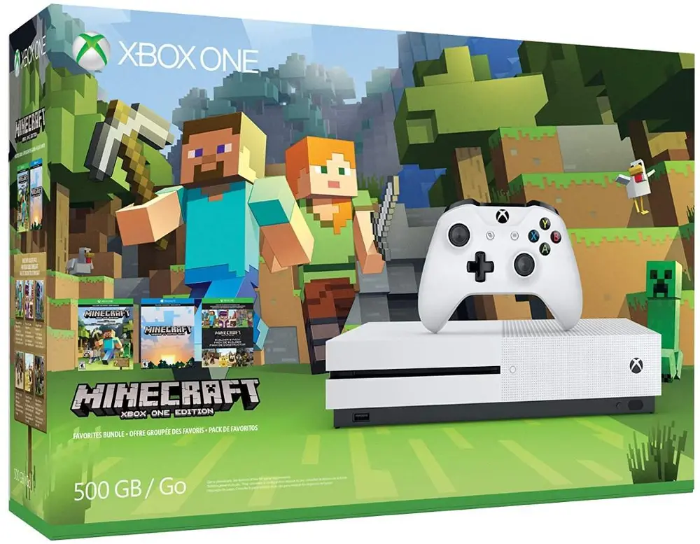 XB1 MIC ZQ9043 Xbox One S Minecraft 500GB Bundle-1
