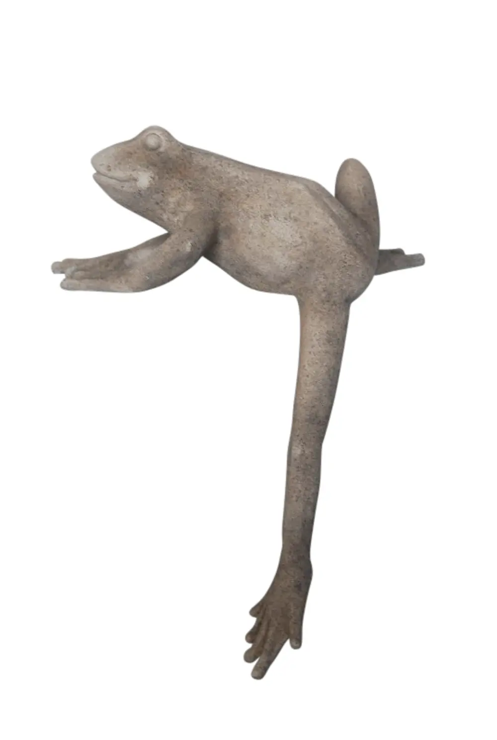 Gray Resin Frog Statue-1