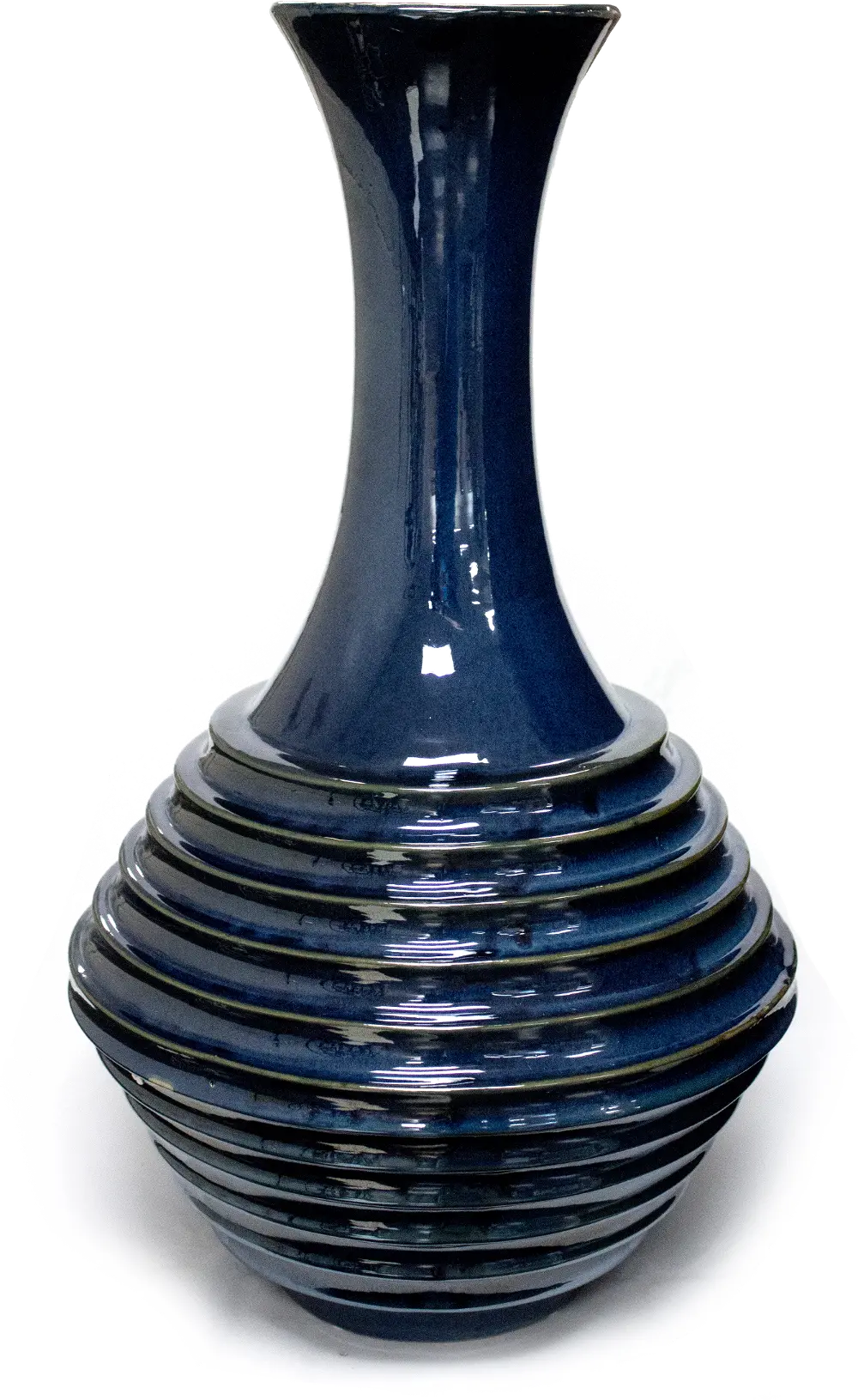 21 Inch Blue Bottle Vase-1