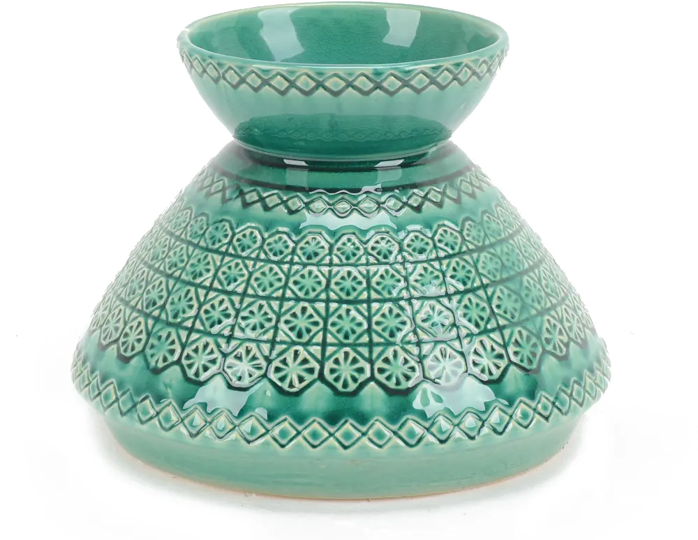 6 Inch Green Ceramic Vase-1