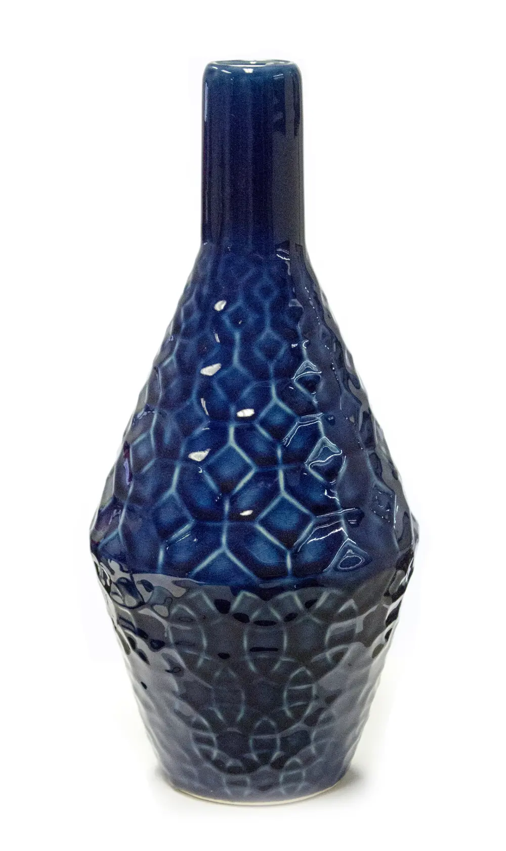 12 Inch Blue Bottle Vase-1